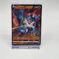 Pokemon Lucario V 146/264 Fusion Strike Ultra Rare Holo Fighting TCG Card 2021 - Image 1