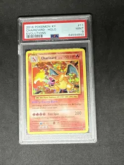2016 POKEMON XY EVOLUTIONS #11 CHARIZARD-HOLO PSA 9 - Image 1