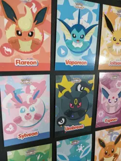 Pokemon Let's Go Eevee Database Peru Circle Set Eeveelutions STAR HOLO - Image 3