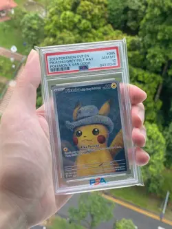 2023 Pokemon SVP EN Pokemon X Van Gogh Pikachu with Grey Felt Hat PSA 10 - Image 1