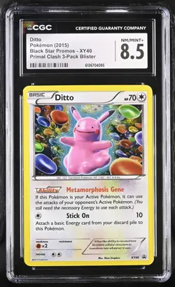 CGC 8.5 Ditto 2015 Black Star Promos XY40 Holo Pokemon Card - Image 1