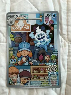 Pokemon TCG Vanillish Paradox Rift 190/182 Holo Illustration Rare NM+ - Image 1