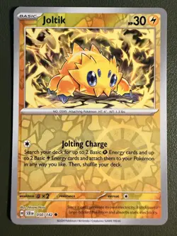 Pokemon TCG Joltik 50/142 Stellar Crown SV7 Reverse Holo NM - Image 1