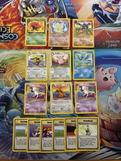 Vintage Pokemon Card Lot WOTC Cards First Edition Etc Dragonite Articuno - Image 1