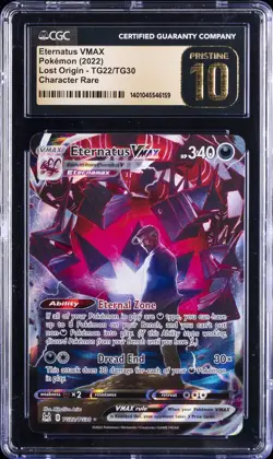 2022 POKEMON LOST ORIGIN TRAINER GALLERY HOLO ETERNATUS VMAX CGC 10 PRISTINE - Image 1
