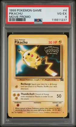 1999 POKEMON GAME MOVIE PROMO #4 PIKACHU PSA 4 - Image 1