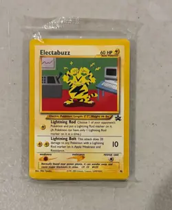 2000 WOTC POKEMON LEAGUE ELECTABUZZ #46 BLACK STAR PROMO SEALED PACK OF 25 A - Image 1