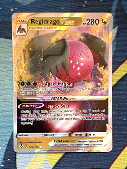 Regidrago VSTAR 136/195 - Silver Tempest - Pokemon TCG - Ultra Rare Holo - Image 1