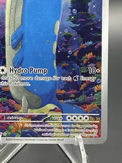 Pokemon TCG Wailord Journey Together Illustration Rare Holo Card 162/159 - Image 2