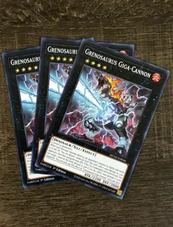 Yu-gi-oh! TCG 3x Grenosaurus Giga-Cannon DUNE-EN046 x3 Common YUGIOH! NM - Image 1