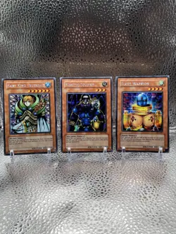 Yu-Gi-Oh WC4-001-002-003 Fairy King Truesdale, Kinetic Soldier, Slate Warrior LP - Image 1