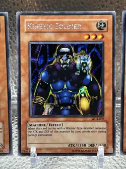 Yu-Gi-Oh WC4-001-002-003 Fairy King Truesdale, Kinetic Soldier, Slate Warrior LP - Image 3