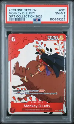 2023 ONE PIECE GIFT COLLECTION 2023 #001 MONKEY D. LUFFY PSA 8 - Image 1