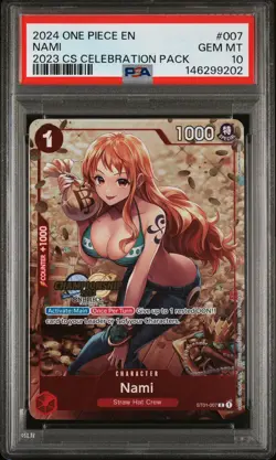 2024 ONE PIECE CHAMP 2023 CELEBRATION PACK #007 NAMI PSA 10 - Image 1