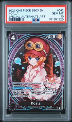 One Piece Koala (SP) EB03-042 Heroines Edition English Gem Mint PSA 10 - Image 1