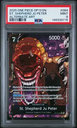 2025 ONE PIECE OP13-CARRYING ON HIS WILL ALT ART #084 ST SHEPHERD JU PETER PSA 9 - Image 1