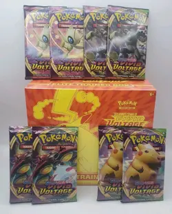 Pokemon TCG Sword & Shield Vivid Voltage ETB Elite Trainer Box + 8x Boosters - Image 1