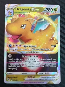 Pokemon TCG Dragonite Vstar 050/078 Ultra Rare Pokemon Go NM - Image 1