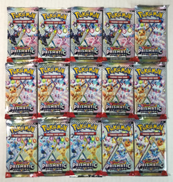 Pokemon Prismatic Evolutions Booster Packs Lot Of 15 Factory Sealed! Packs - Image 1