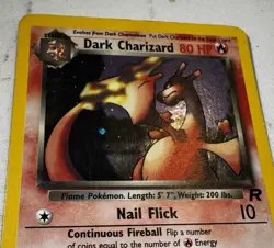 Dark Charizard 4/82 - Pokemon TCG Team Rocket Unlimited Holo Rare Card WOTC - MP - Image 2