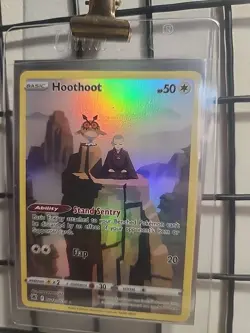 Hoothoot TG12/TG30 Astral Radiance Trainer Gallery Full Art Pokemon - Image 1