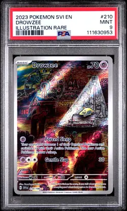 Drowzee 210/198 PSA 9 SV Base Set Holo Illustration Rare Pokemon Card AA1 - Image 1