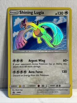 2017 Shining Lugia Promo # SM82 Holo Promo Sun & Moon Promo Pokemon NM Card - Image 1