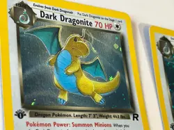 2 Pokemon 2000 Team Rocket - Dark Dragonite - Rare 1st Edition LP - #5/82 Cards! - Image 5