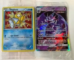 Pokemon Shiny Magikarp Black Star Promo Sealed! Xy143 & SM125 Naganadel Card Lot - Image 1