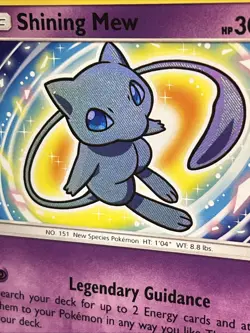 2017 Shining Mew -# 40/73 Pokemon Shining Legends Sun & Moon Ultra Rare Card NM - Image 3