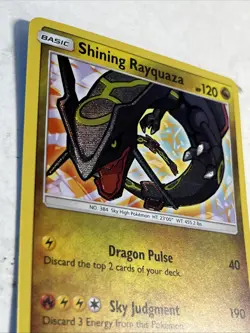 2017 Pokemon Card Shining Rayquaza Sun & Moon Shining Legends # 56/73 NM Card - Image 3