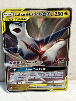 NM Card! Sun And Moon - Team Up #113/181 Latias & Latios GX - 2018 Pokemon Foil - Image 3