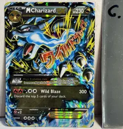 Pokemon TCG Mega M Charizard EX Flashfire Holo Ultra Rare Card # 69/106 XY Nice! - Image 1