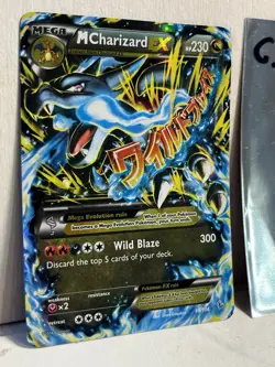 Pokemon TCG Mega M Charizard EX Flashfire Holo Ultra Rare Card # 69/106 XY Nice! - Image 3
