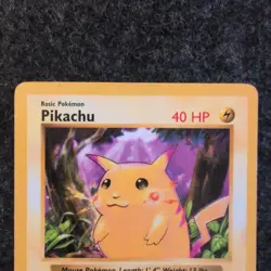 Pikachu (Red Cheeks) Base Set Shadowless 58/102 Regular Pokemon Card NM - Image 2