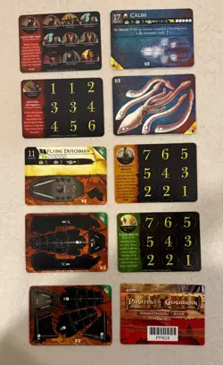WIZKIDS PIRATES OF THE CRIMSON COAST CSG MIXED SHIPS CARDS TOKENS LOT CARIBBEAN+ - Image 1