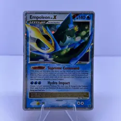 Pokemon TCG Empoleon LV.X Black Star Promotional Holo Card DP11 - Image 1