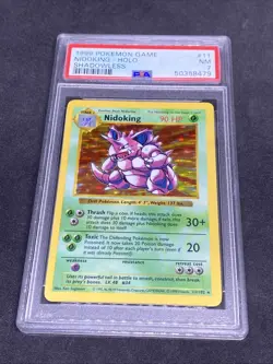 Pokemon Nidoking Holo Rare Shadowless 11/102 Base Set Vintage 1999 PSA 7 NM Card - Image 1