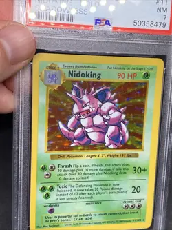 Pokemon Nidoking Holo Rare Shadowless 11/102 Base Set Vintage 1999 PSA 7 NM Card - Image 2