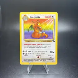 Dragonite - 19/62 - Pokemon Fossil Unlimited Rare Card WOTC NM Near Mint -g - Image 1