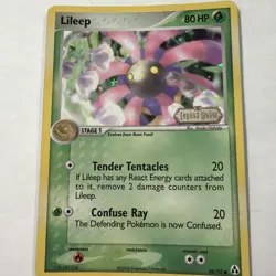 Lileep 56/92 Legend Maker Reverse Holo Stamped Pokemon Card TCG - Image 1