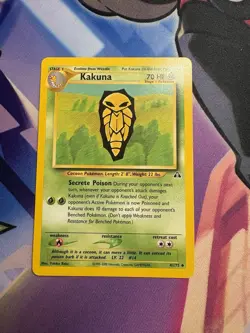 KAKUNA 41/75 - Neo Discovery - VINTAGE WOTC Pokemon Card - LP - Image 1