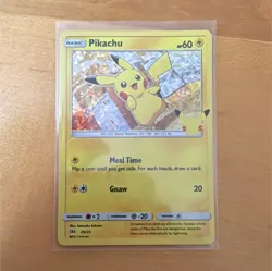 Pokemon Pikachu Holo Promo Card McDonald's 25th Anniversary 25/25 2021 - Image 1