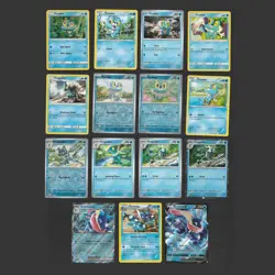 Froakie Frogadier Greninja V EX Pokemon Card Collection Set of 15 English Cards - Image 1