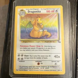 Dragonite – Fossil 4/62 – Holo Rare – Near Mint – Vintage Pokemon Card - Image 1