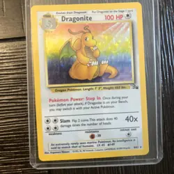Dragonite – Fossil 4/62 – Holo Rare – Near Mint – Vintage Pokemon Card - Image 2