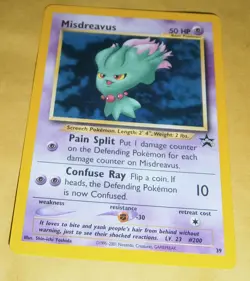 VINTAGE POKEMON BLACK STAR PROMO CARD - #39 MISDREAVUS (WOTC) NM - Image 1