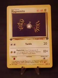 Pokemon Card Team Rocket Set 1st Edition ( Magnemite ) 60/82 VLP-NM - Image 1