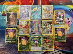 Pokemon Card Lot Full Art Alt Art Fire Eevee Pikachu Psyduck - Image 1
