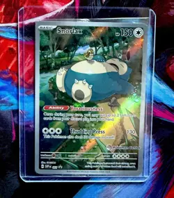 Pokemon Center Snorlax 051 Scarlet & Violet Promo Holo Basic 150 HP Card English - Image 1